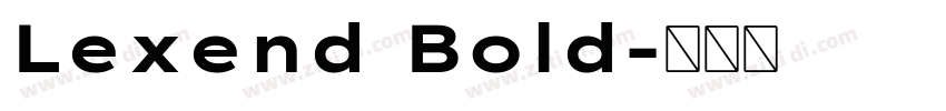 Lexend Bold字体转换